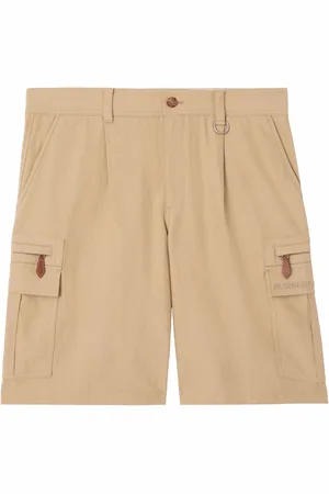 Burberry Embroidered-logo cargo shorts