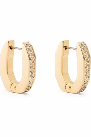 Swarovski Dextera crystal embellished hoop earrings