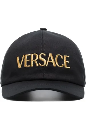 VERSACE Embroidered-logo cotton cap