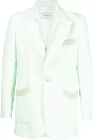 Casablanca Memphis Pinstripe Single Breasted Rib Blazer