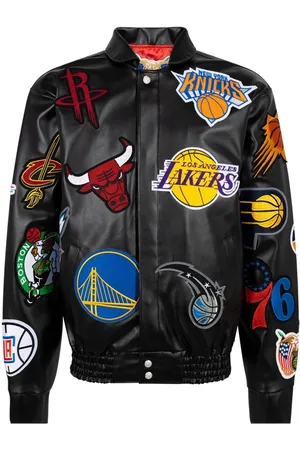 JEFF HAMILTON X NBA Collage vegan leather jacket