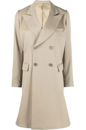 NOIR KEI NINOMIYA Double-breasted high-low coat
