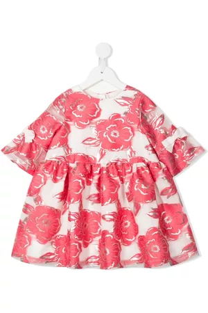 HUCKLEBONES LONDON Floral-print flared dress