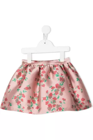 HUCKLEBONES LONDON Gathered floral-print skirt