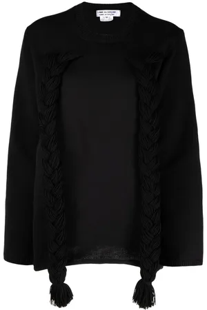 Comme des Garçons Braided-detail long-sleeve jumper