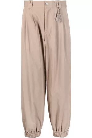 Ports V Cropped pleated trousers
