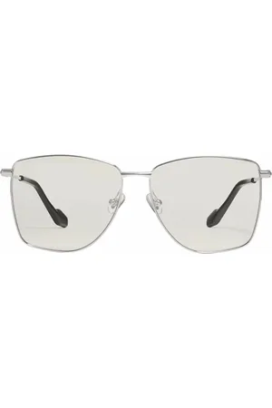 Gentle Monster Orah C1 logo-plaque sunglasses, White