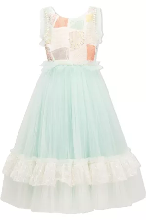 Tulleen Sequined flared dress