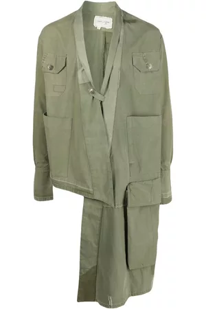 GREG LAUREN Asymmetric draped coat