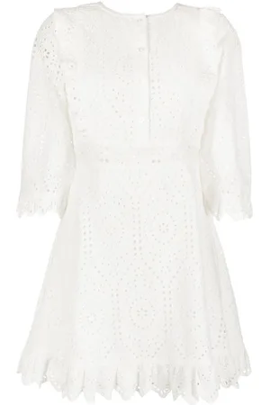 Twin-Set Broderie anglaise shirt dress
