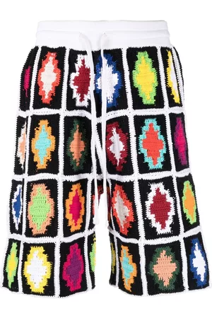 MARCELO BURLON Macramé Cross track shorts