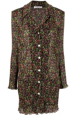 Serafini Floral single-breasted coat