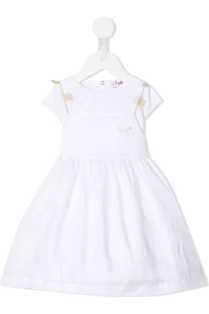 Il gufo Short-sleeve linen dress