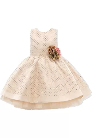 Tulleen Floral brooch a-line dress
