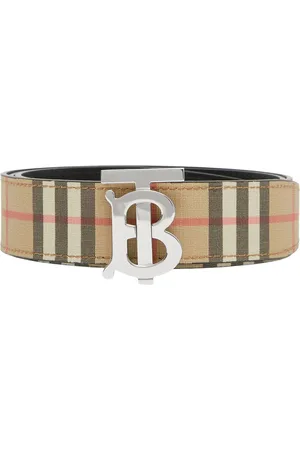 Burberry Reversible check monogram belt