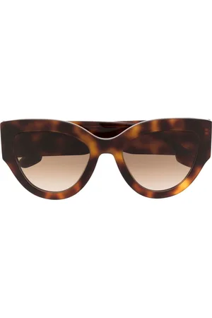 Victoria Beckham Men Sunglasses - Tortoiseshell-effect cat-eye sunglasses
