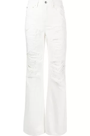 GOEN.J Distressed straight-leg jeans
