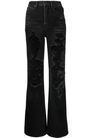 GOEN.J Distressed straight-leg jeans