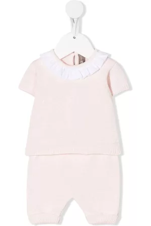 LITTLE BEAR Ruffle-detail knit set
