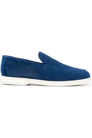 Casadei Men Loafers - Perforated slip-on loafers