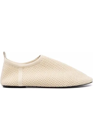Nanushka Mesh-knit loafers