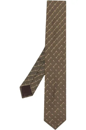 Giorgio Armani Men Neckties - 1990s patterned jacquard silk tie