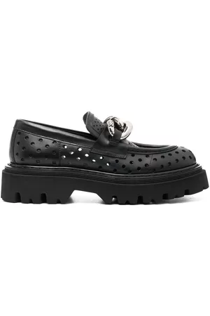 Casadei Trappeur lug-sole 50mm loafers