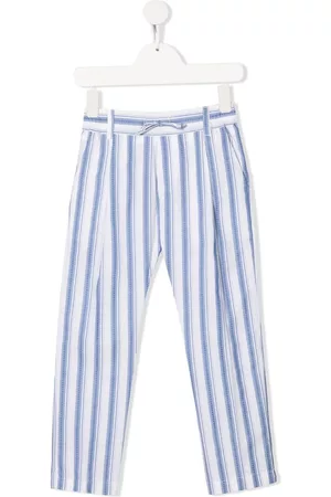 Paolo Pecora Stripe-print drawstring-waist trousers