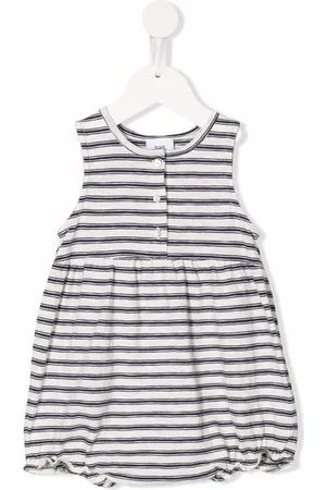 KNOT Mary striped sleeveless romper