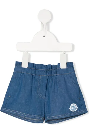 Moncler Logo-patch detail denim shorts