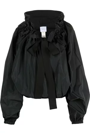 Patou Grosgrain puff-sleeve blouse