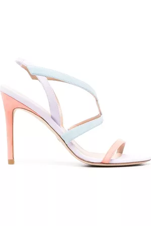 Stuart Weitzman Multi-panelled design heeled sandals
