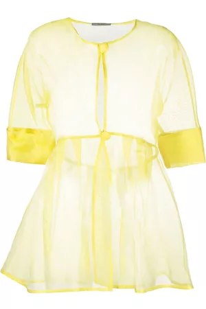 FELY CAMPO Sheer peplum jacket