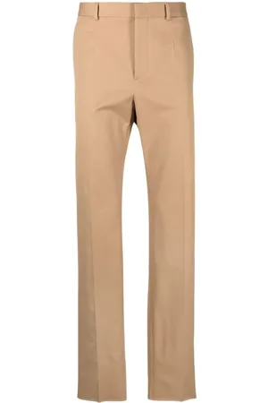 VALENTINO GARAVANI Pressed-crease cotton chinos