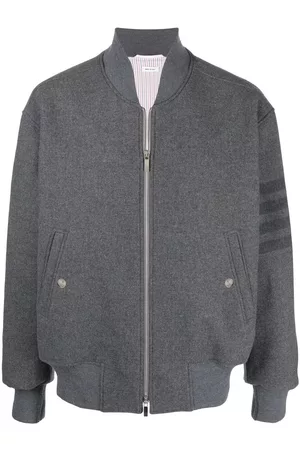 Thom Browne 4-Bar stripe oversized bomber jacket