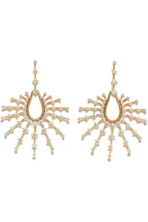 Fernando Jorge 18kt yellow Brilliant Clarity diamond drop earrings