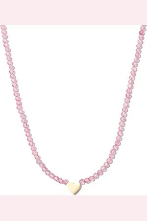 Roxanne First 14kt yellow Warrior Heart amazonite necklace