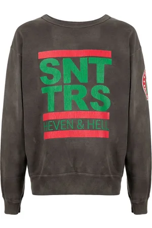 SAINT MXXXXXX Logo-print crew-neck sweatshirt