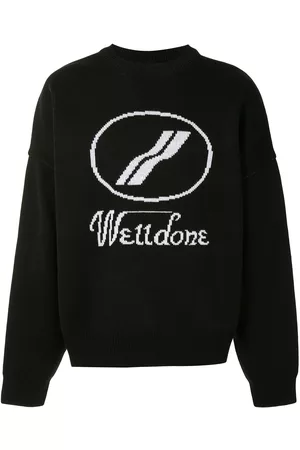 We11 Done Logo intarsia jumper