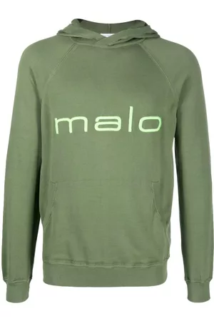 Malo Logo-print hooded sweatshirt