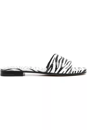 PARIS TEXAS Rosa zebra-print sandals