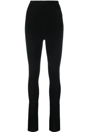 Victoria Beckham High-waisted slit-detail trousers