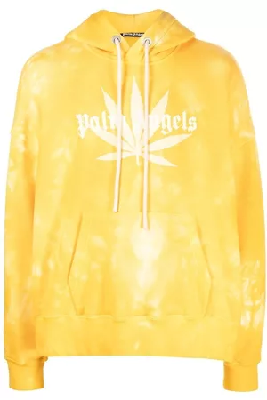 Palm Angels Leaf tie-dye logo-print hoodie
