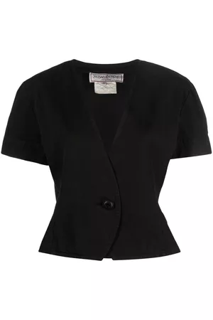 Saint Laurent 1990s single-breasted short-sleeved jacket