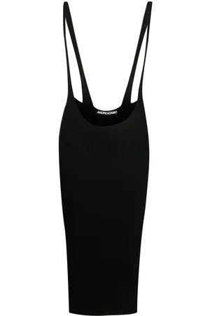 ANDREADAMO Ribbed-knit pinafore dress