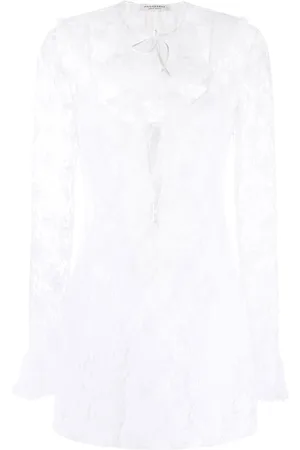 Serafini Ruffled lace minidress