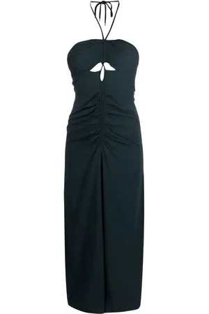 Self-Portrait Cut-out ruched midi dress
