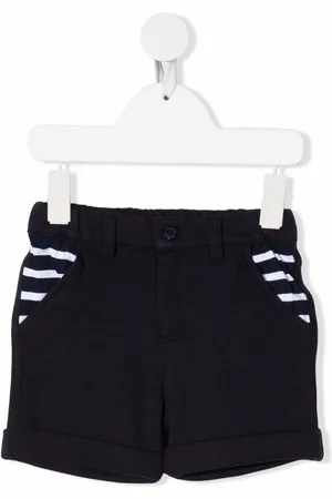 PATACHOU Stripe-detail cotton shorts