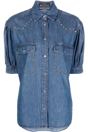 Jacob Cohen Crystal-embellished denim shirt