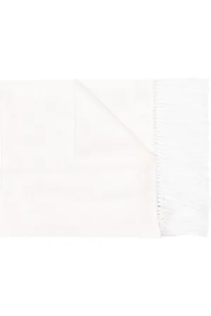 Saint Laurent 1990s fringed silk scarf